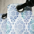thumbnail image 3 of Ambesonne Watercolor Grommet Curtain, Moroccan Element, 50" x 120", Sea Green Violet Blue, 3 of 6