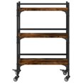 thumbnail image 5 of vidaXL Kitchen Trolley Smoked Oak 50x35x75.5 cm Engineered Wood, 5 of 5