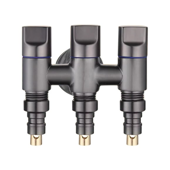 Stainless Steel One Inlet Three Angle Faucet, Multifunctional Kitchen Faucet Set, Rust-Proof, Leak-Proof, Durable, Kitchen Faucets, Kitchen Accessories, Home & Kitchen Essentials