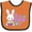 Orange and Black, variant on Inktastic My 1st Easter with Bunny and Easter Basket Girls Baby Bib
