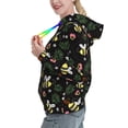 thumbnail image 2 of Daiia Bees Pattern Women's Fashion Hoodies & Sweatshirts with Kangaroo Pocket Hooded Sweatshirt with Eye-catching Drawstrings-X-Large, 2 of 7