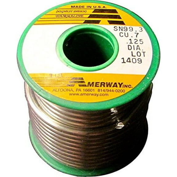 Amerway Tourmaline Lead Free Solder for Stained Glass, 1 Pound Spool