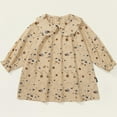 thumbnail image 2 of Fesfesfes Girl Long Sleeve Dress Cotton Casual Applique Christams Tunic Shirt Clothes, 2 of 9