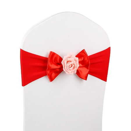 

Hadanceo Chair Decoration Stretchy Elastic Chair Ties Bow-knot Sashes Ornament Decorative Good for Home