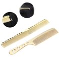 thumbnail image 4 of 2 Peine Para El Cabello, Peine de Peluquería, Peine Anestético para Peinar El Cabello, Peine de Dientos Fines de Metal Plano Profesional de Acero inoxidable, Peine Portátil, 4 of 7