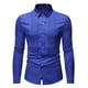 thumbnail image 1 of pstuiky manga larga para hombre, Camisas casuales de manga larga con cuello vuelto y botones lisos para hombre camisetas de hombre s, 1 of 5