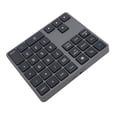 thumbnail image 1 of BT Number Pad, USB C Rechargeable 2.4G Numeric Keypad, External 35 Keys Keyboard with Receiver, for Smartphones, Laptops, Desktops, Tablets, 1 of 7