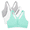 Mint Chip, White, Grey, variant on Women's Shirred Front Racerback Sports Bra, Style-90011, 3-Pack