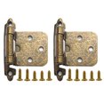 thumbnail image 1 of Bisagras Al Ras para Puerta Gabinete Superpuestas 2 Piezas Con Tornillos Herrajes Muebles, 1 of 9