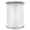 White, variant on Sophisticates 13Qt Oval Wastebasket (Brown with Polished Chrome)