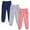 #WMGPAN25F601, variant on HILEELANG Toddler Girls' Jogger Pants 3-Pack Pull on Cotton French Terry Solid Adjust Black Red Purple Ruffle Pocket SweatPants 5Y
