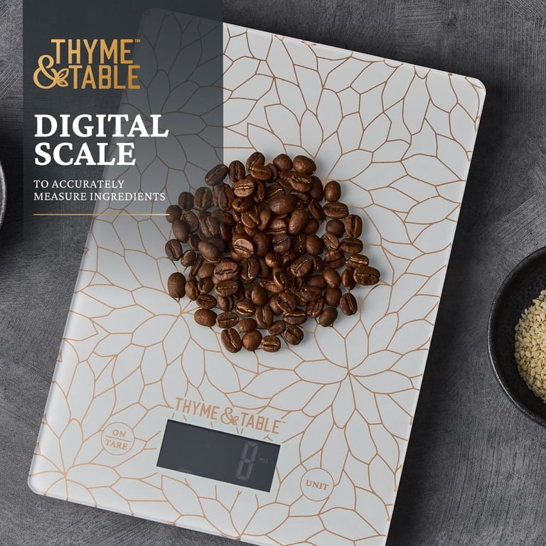 Thyme & Table Digital Kitchen Scale with Glass Top photo 3