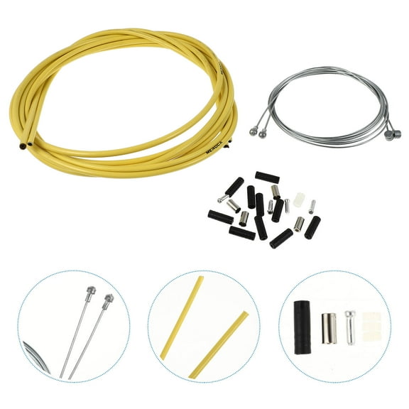WHAMVOX  Brake Cable Housing Shift Hose Yellow Bike and Set