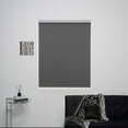 thumbnail image 4 of KALYSIE Cordless Roller Shades 100% Blackout Blinds for Windows and Doors, Pull Down Room Darkening Window Shades, Easy to Install for Home and Office, Grey, Fixed 75 Inches High, 30 Inches Width, 4 of 6