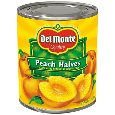 Del Monte Peach Halves Yellow Cling Peaches In Heavy Syrup, 29 Oz