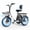 White, variant on Qlife Triker 2.0 Folding 3 Wheel Electric Tricycle for Adults, 18" x 3.0" Foldable Electric Bike with Max 18MPH, 350W 48V 10.4Ah Battery Etrike, Black