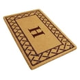 thumbnail image 2 of Heavy Duty Coir Door Mat Trellis, Monogram H - Brown 22" x 36", 2 of 4