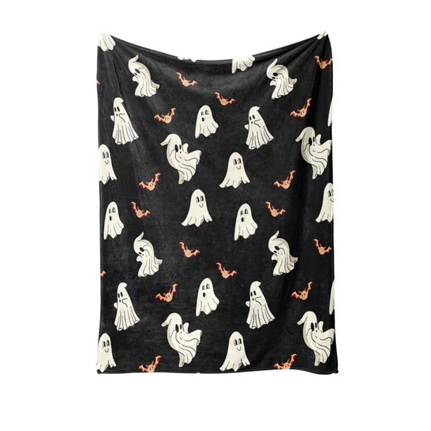 Manta de tiro, manta de tiro para sofá 100x75cm Manta de Halloween Manta de franela para siesta Manta de aire acondicionado Manta de franela de poliéster