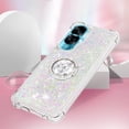 thumbnail image 5 of Funda para Honor 90 Lite 5G con Brillo Líquido Flotante, Purpurina, Parachoques y Anillo Giratorio Soporte, 5 of 5