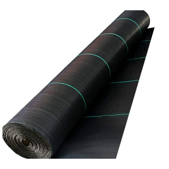6ft X 300ft Weed Barrier Landscape Fabric Heavy Duty, Premium 2.4 oz Ground Cover Weed Block Gardening Mat, Easy Setup & Superior Weed Control, for Erosion Control, Weed Barrier