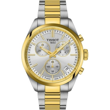 Tissot PR 100 Chronograph Silver Dial Two-Tone Steel Men's Watch T150.417.22.031.00