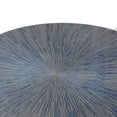 thumbnail image 3 of 18 Inches Round Metal Frame Tray with Sunburst Design, Blue and Gold- Saltoro Sherpi, 3 of 5