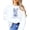 White Sweatshirt, variant on Happy Easter Sweatshirt for Women Teens and Girls Blue Floral Chinoiserie Bunny Pullover Gray Sweatshirt Adult Small