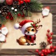 thumbnail image 1 of Xihbxyly Las Mejores Ofertas Colgante de Ciervo Navideño Acrílico Plano para Espejo Retrovisor de Coche, Adornando Colgantes Navideños, 1 of 7