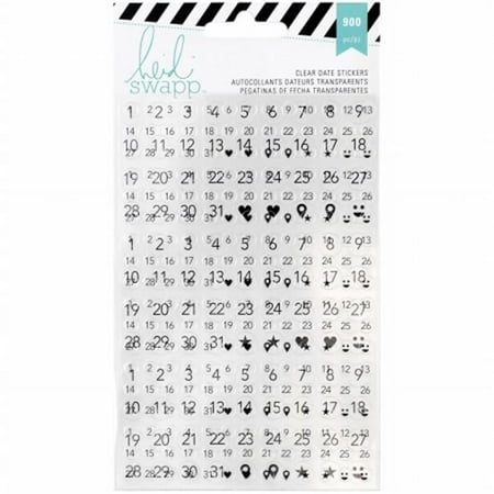 UPC: 0718813125857 | Heidi Swapp Memory Planner Clear Stickers -Date