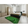 thumbnail image 5 of Ahgly Company Machine Washable Indoor Rectangle Transitional Dark Forest Green Area Rugs, 5' x 8', 5 of 7