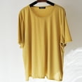 thumbnail image 4 of Plus Size Women's Maternity T-Shirt Stretch Short Sleeve Pregnancy Top Summer Crew Neck Casual Loose Tops, 4 of 4
