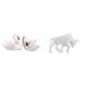 thumbnail image 1 of estatua de resina de cisne,Figuras de cisnes,estatuas,decoración para el hogar,bodas y fiestas.,Adornos de mesa de arte en escultura de resina,Estatua de toro,Estatua de toro,figura decorativa, 1 of 8