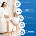 thumbnail image 2 of Leg Cast Cover - Waterproof Cast Bag Bandage Protector for Shower, Broken Foot, Ankle, Knee, Toe - Watertight Adult Plastic Protection Dry Bag - Half Leg Water Tight, Resistant, Submersib, 2 of 11