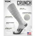 thumbnail image 2 of TCK Scrunch Football Knee High Socks - White, 2 of 2