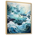 thumbnail image 2 of Designart "Serenity Sunset Glacier Icy wall art I" Landscape & Nature Floater Framed Canvas Art Print, 2 of 7