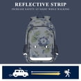 thumbnail image 5 of FORMRS Unisex School Backpack 17" Student Travel Bag with Laptop Compartment, Light Floral Pattern, 5 of 7
