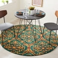 thumbnail image 2 of SAFAVIEH Heritage Tana Floral Area Rug, Green/Orange, 5' x 8', 2 of 10