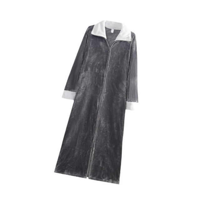 GUOOL Wearable Blanket Sweatshirt Homewear Winter Loungewear Zipper Lounger Robe Men