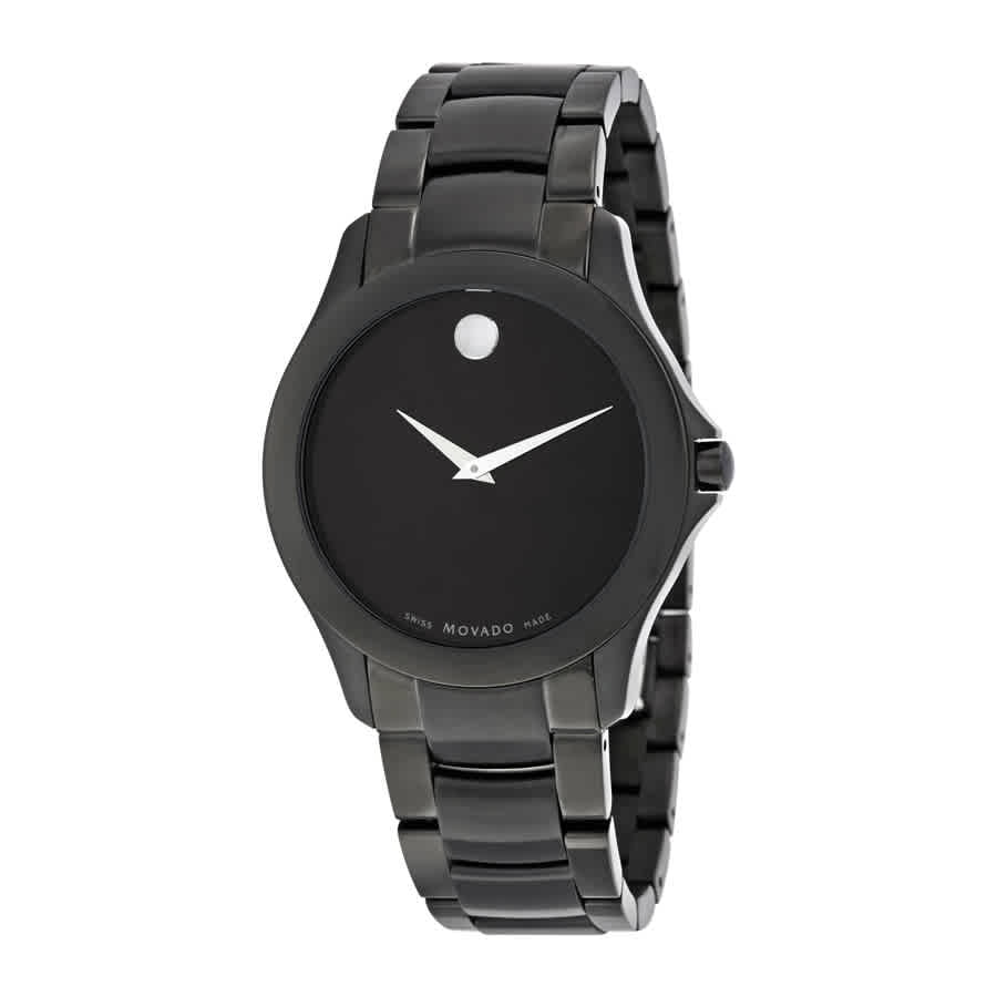 Movado Masino Black PVD Stainless Steel Mens Watch 0607035