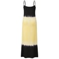 thumbnail image 5 of Robe Maxi Sans Manches à Col en V Dégradé Colorblock pour Femmes, 5 of 5