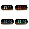 thumbnail image 4 of Yuarrent Reloj despertador digital Relojes de espejo LED Electrónico con pantalla de temperatura Lámpara de moda Decoraciones para el hogar Decoración del hogar, 4 of 6