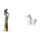 thumbnail image 1 of Figura de de una dama tribal africana, estatua de caballo, escultura ligera, adorno decorativo de animal para sala de estar, oficina, armari, 1 of 8
