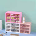 thumbnail image 4 of Mini Desk Organizer with Drawers, Office Supplies and Jewelry Storage Case 9 Drawers, 4 of 5
