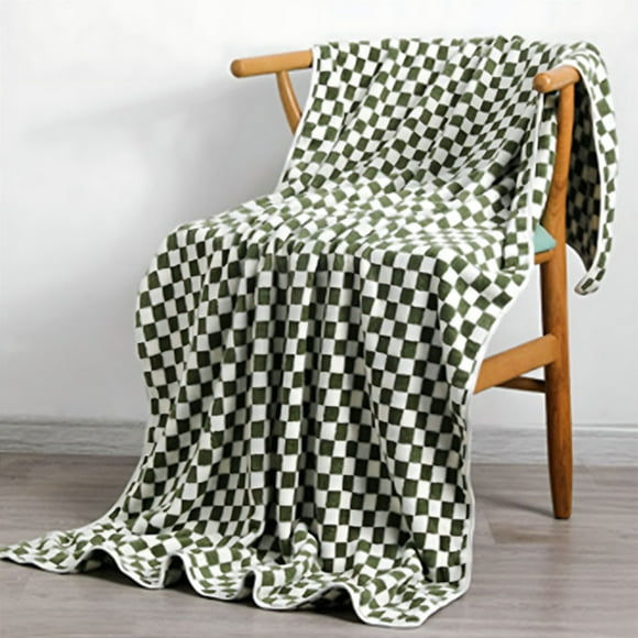 Checkerboard Grids Velvet Bath Towel Thickening Does Not Lose Hair Bibulous Big Bath Towel For Home Use