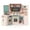 Pink, variant on Patiojoy Corner Wooden Play Kitchen with Real Lights & Sounds Pretend Kids Kitchen Playset with Trash Bin Off White