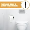 thumbnail image 3 of 3pcs Spring Loaded Black Plastic Toilet Paper Holder Telescopic Tissue Roller Insert Replacement for Kitchen Bathroom, 3 of 8
