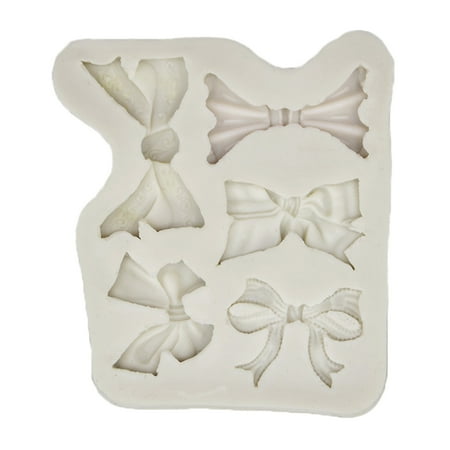 

HESITONE Bowtie Silicone Molds Bowknots Dessert Mold DIY Chocolate Cake Fondant Decor