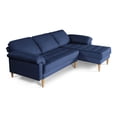 thumbnail image 3 of Sala Modular Reversible Makora Cavalli Con Memory Foam, Color Azul, Lino Respaldo Reclinable De 3 posiciones., 3 of 11