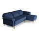 thumbnail image 3 of Sala Modular Reversible Makora Cavalli Con Memory Foam, Color Azul, Lino Respaldo Reclinable De 3 posiciones., 3 of 11