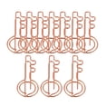 thumbnail image 3 of 10Pcs Rose Aureate Key Paper Clips, Cute Cartoon Metal Bookmark Clips, Small for Office Supplies, 3 of 8